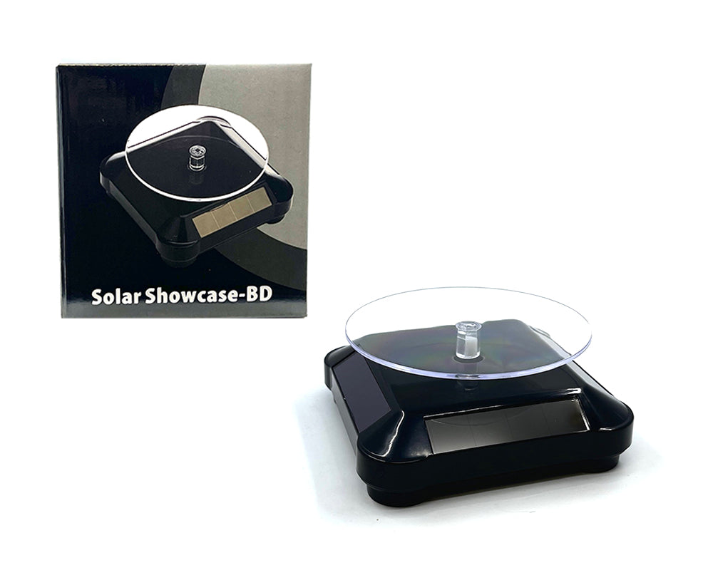 3.5″ Solar Display Stand Turntable 360 Degree Rotating Black Base - House of Cars Virginia