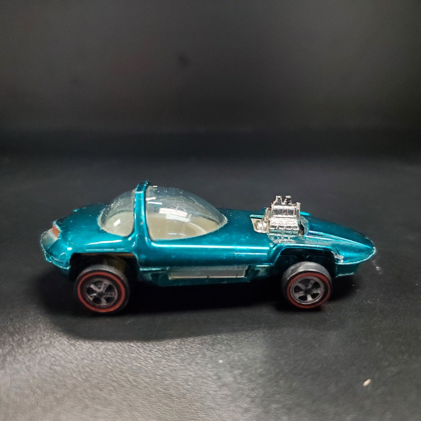 Vintage Hot Wheels Redline Silhouette 1968 Aqua Blue/Green US White Int. - House of Cars Virginia
