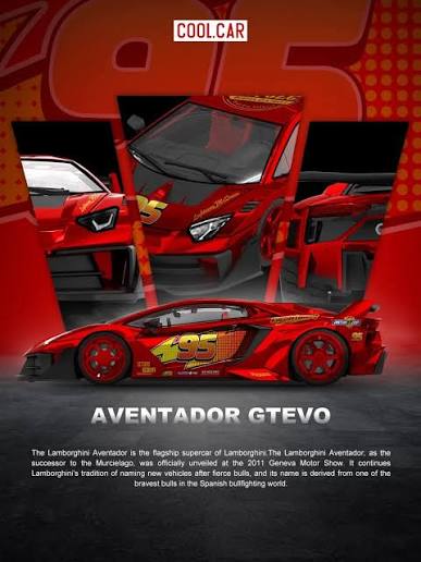 Cool.Car LBWK Silhouette Works Lamborghini Aventador GT EVO - Lightning Mcqueen
