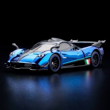 Hot Wheels Red Line Club '21 Pagani Huayra R - Blue Chrome w/ Carbon Accents - House of Cars Virginia