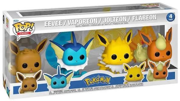 Funko POP! Pokemon - Eevee/Vaporeon/Jolteon/Flareon (4 Pack)