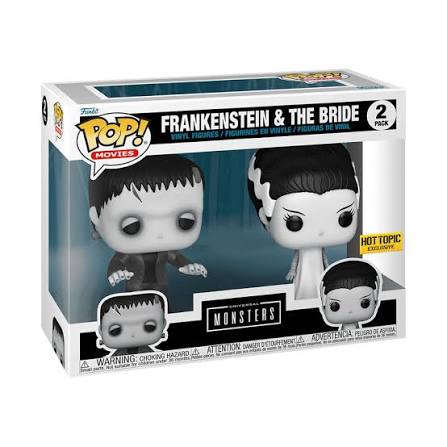 Funko POP! Universal Monsters - Frankenstein & The Bride Hot Topic Exclusive 2 Pack