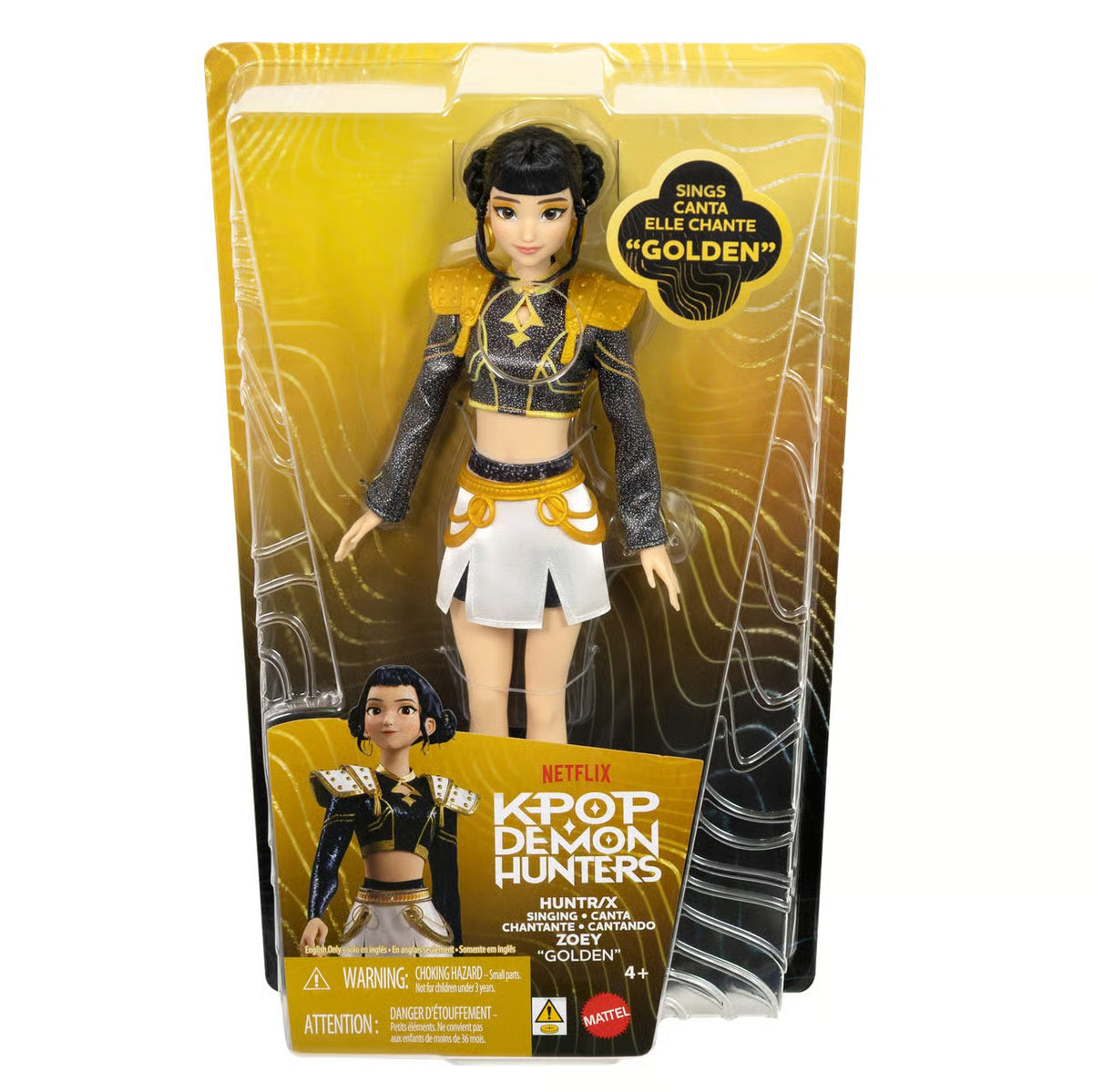 KPop Demon Hunters HUNTR/X Zoey Golden Singing Doll
