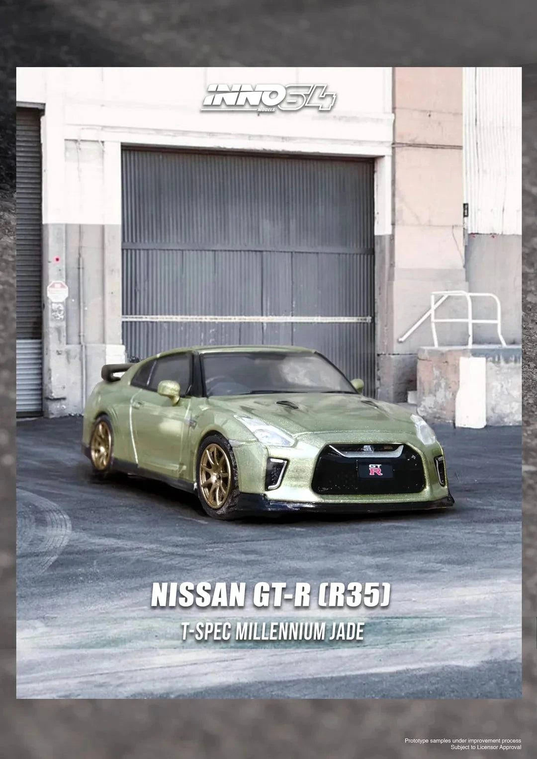 INNO 1:64 GT-R (R35) Millennium Jade Skyline - House of Cars Virginia