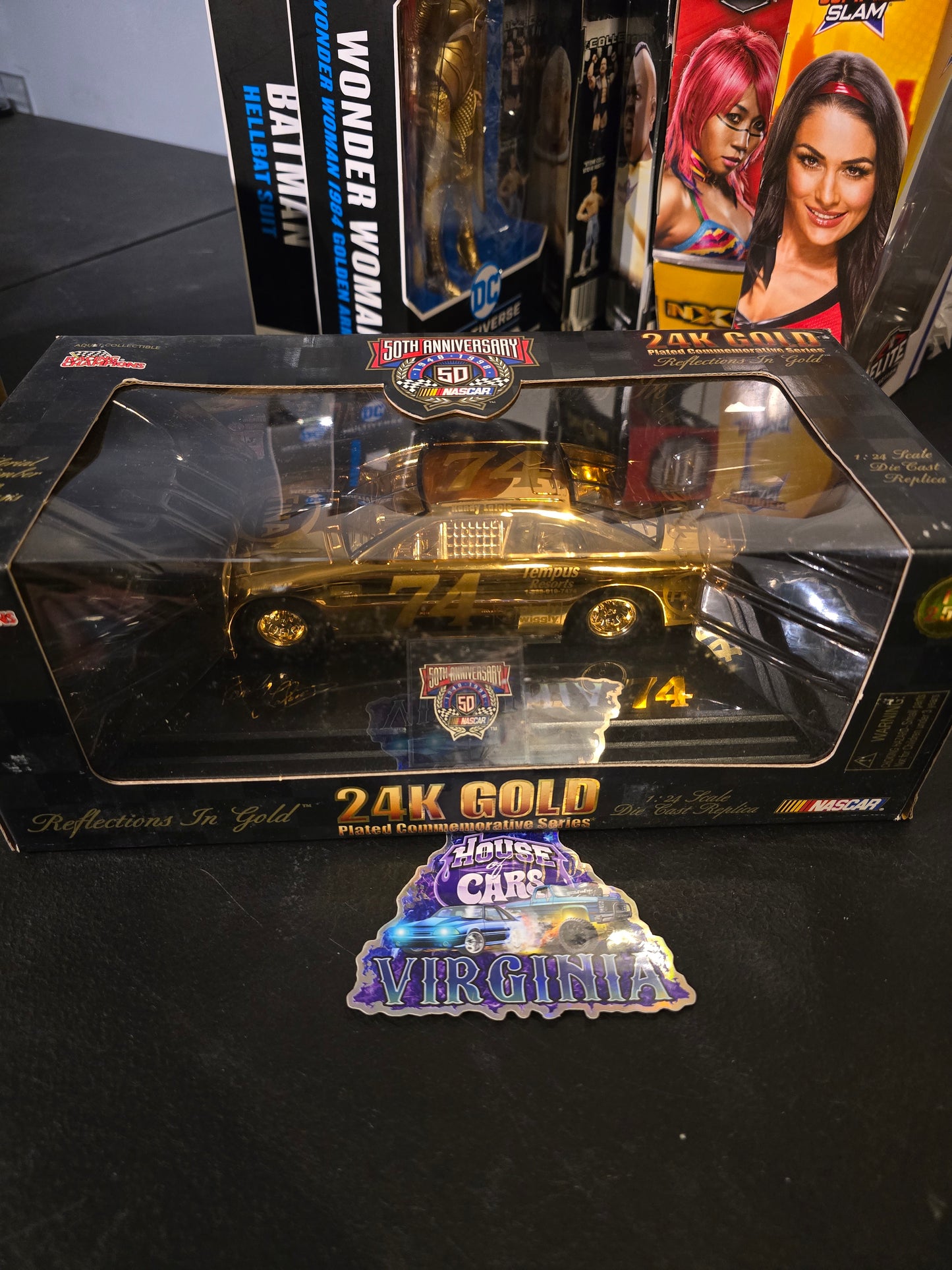 Racing Champions Nascar 50th Anniversary 24K Gold Plated 1/24 #74 Randy Lajoie Rescue MIB - House of Cars Virginia