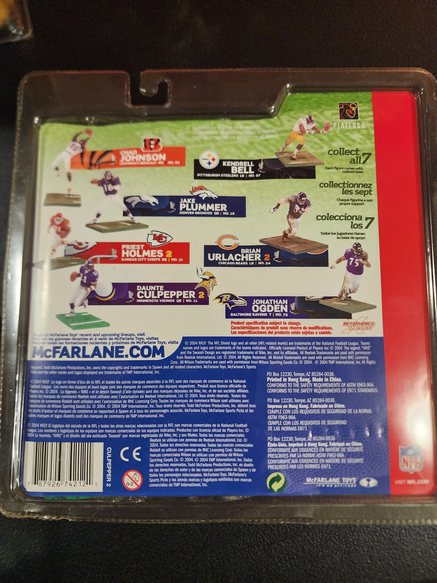 McFarlane Toys NFL Series 8 Ahman Green Green Bay Packers Chase Variant NIB - House of Cars Virginia