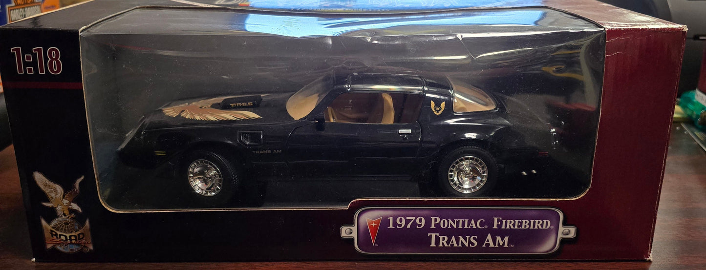 1979 Pontiac Firebird Trans Am Road Signature Diecast 1:18 Car - Black - House of Cars Virginia