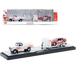 M2 Machines Auto Hauler Coca Cola 1969 Ford F-100 Ranger 4x4 & 1990 Ford Mustang GT - House of Cars Virginia