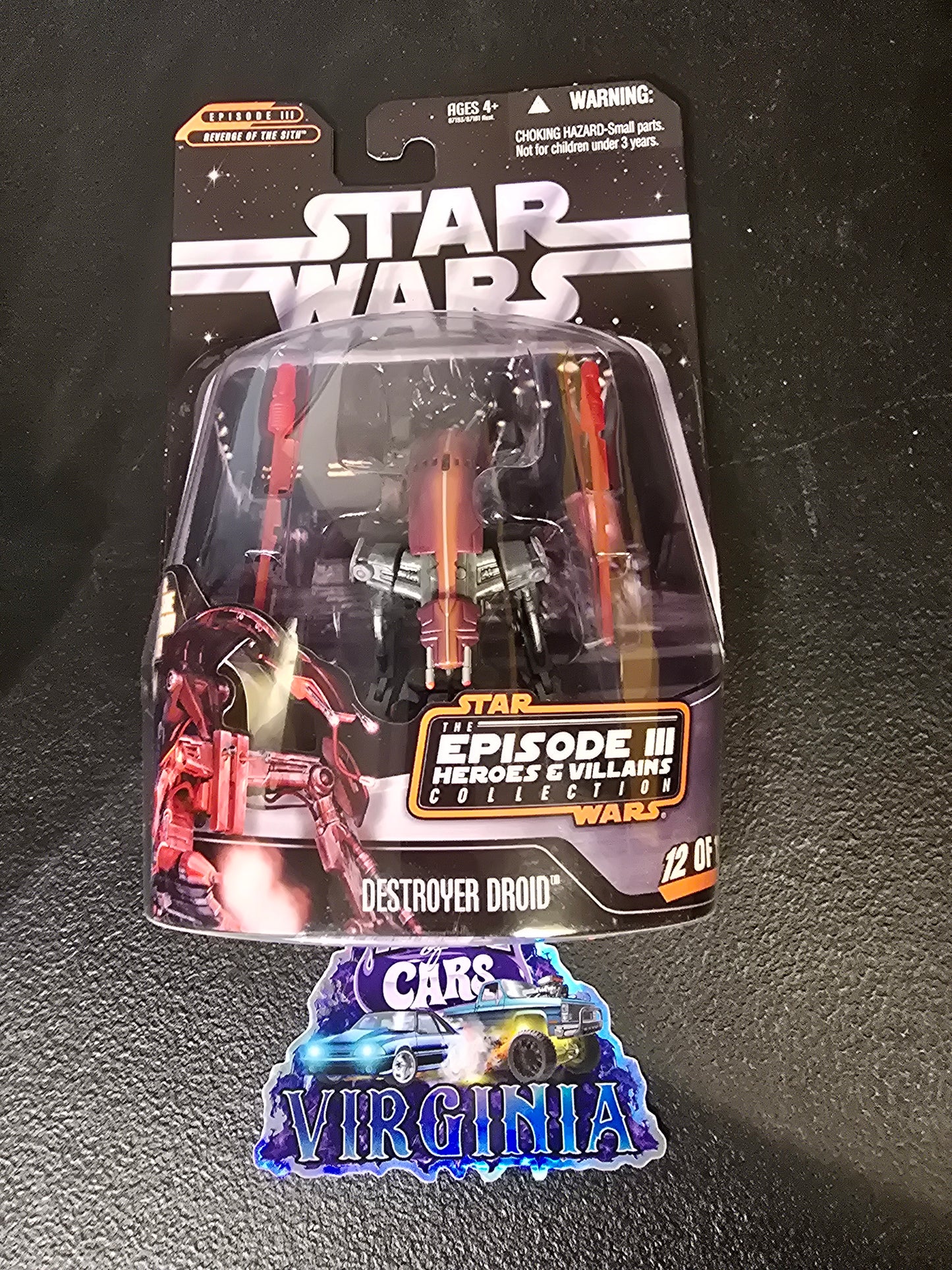 2006 Star Wars ROTS Episode III Heroes and Villians~ DESTROYER DROID #12 OF #12 - House of Cars Virginia