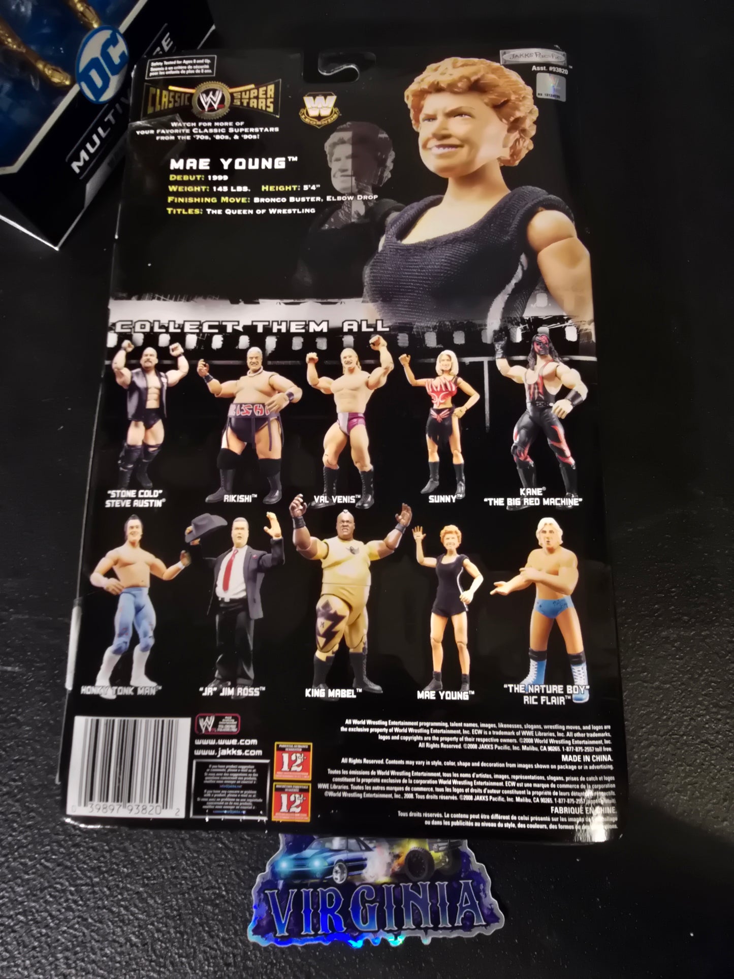WWF Mae Young CLASSIC SUPERSTARS SERIES 18 jakks moc NEW wrestling - House of Cars Virginia
