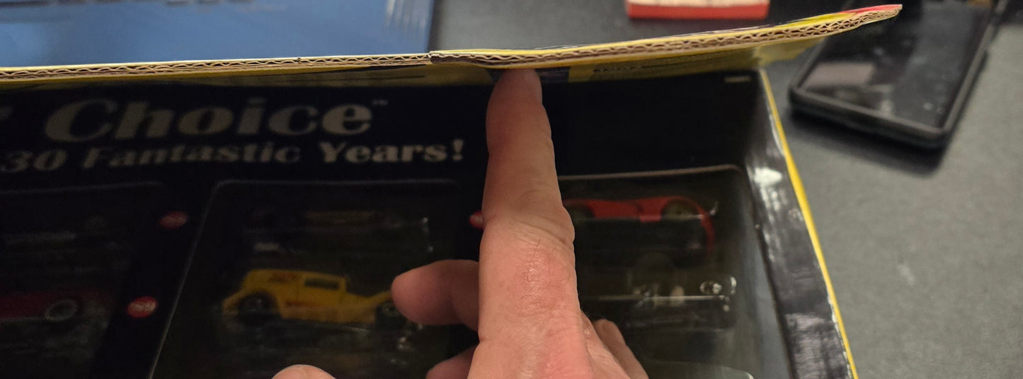 Hot Wheels 30th Anniversary Collector's Choice Box Set (slight damage to corners and some small warping but cars are intact and look good) - House of Cars Virginia