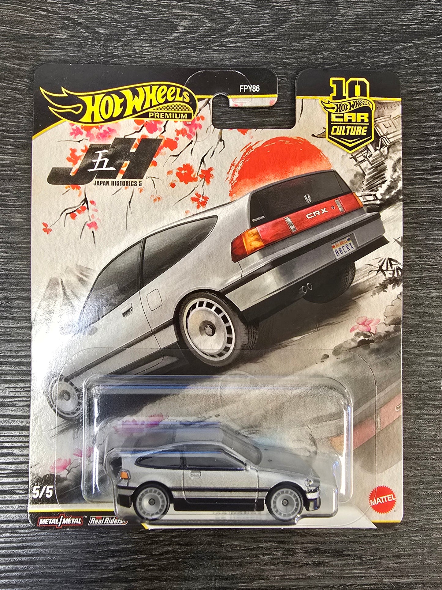 Hot Wheels Car Culture Japan Historics 88 Honda CRX (single)