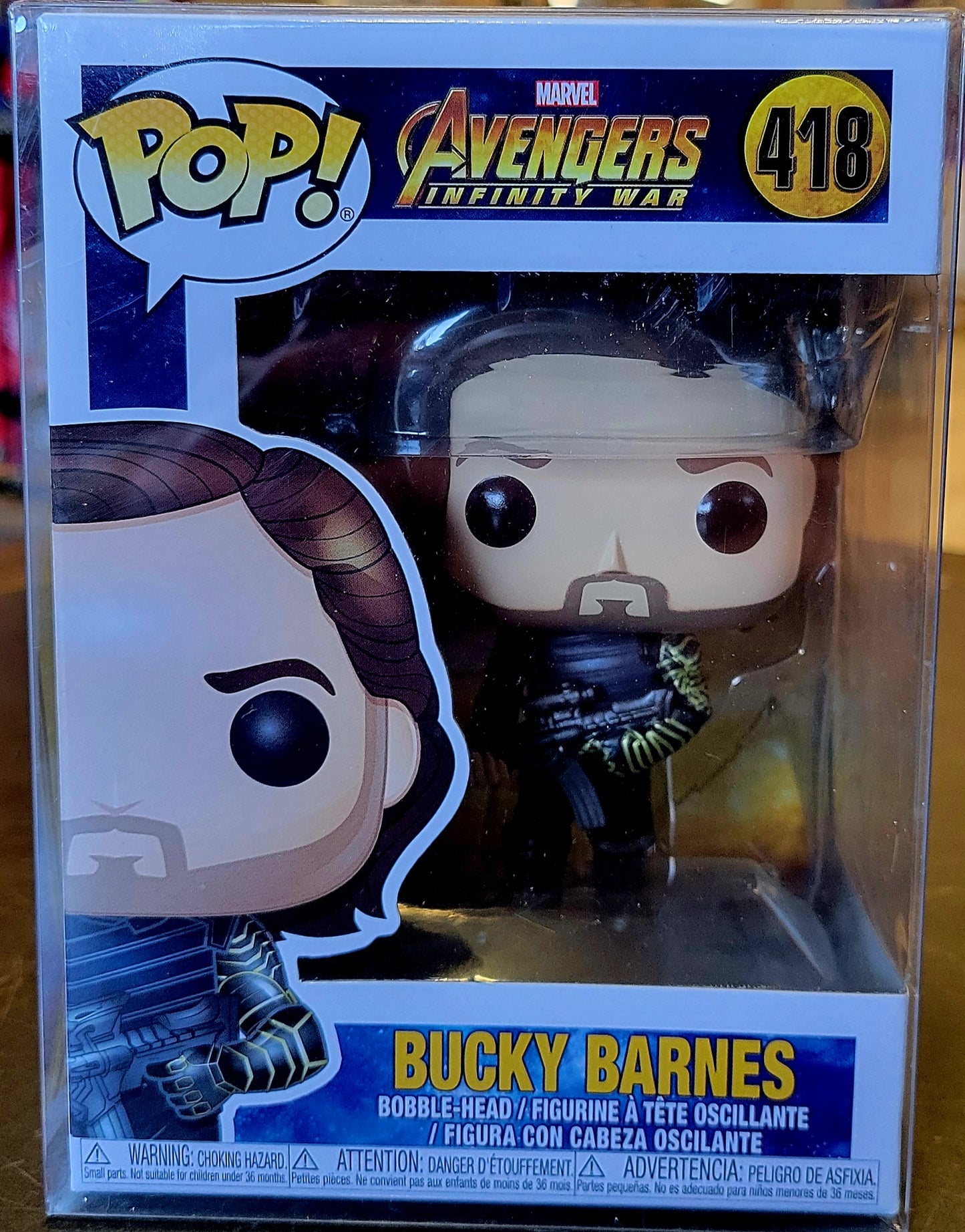 Funko Pop Marvel Avengers Infinity War, Bucky Barnes #418 - House of Cars Virginia
