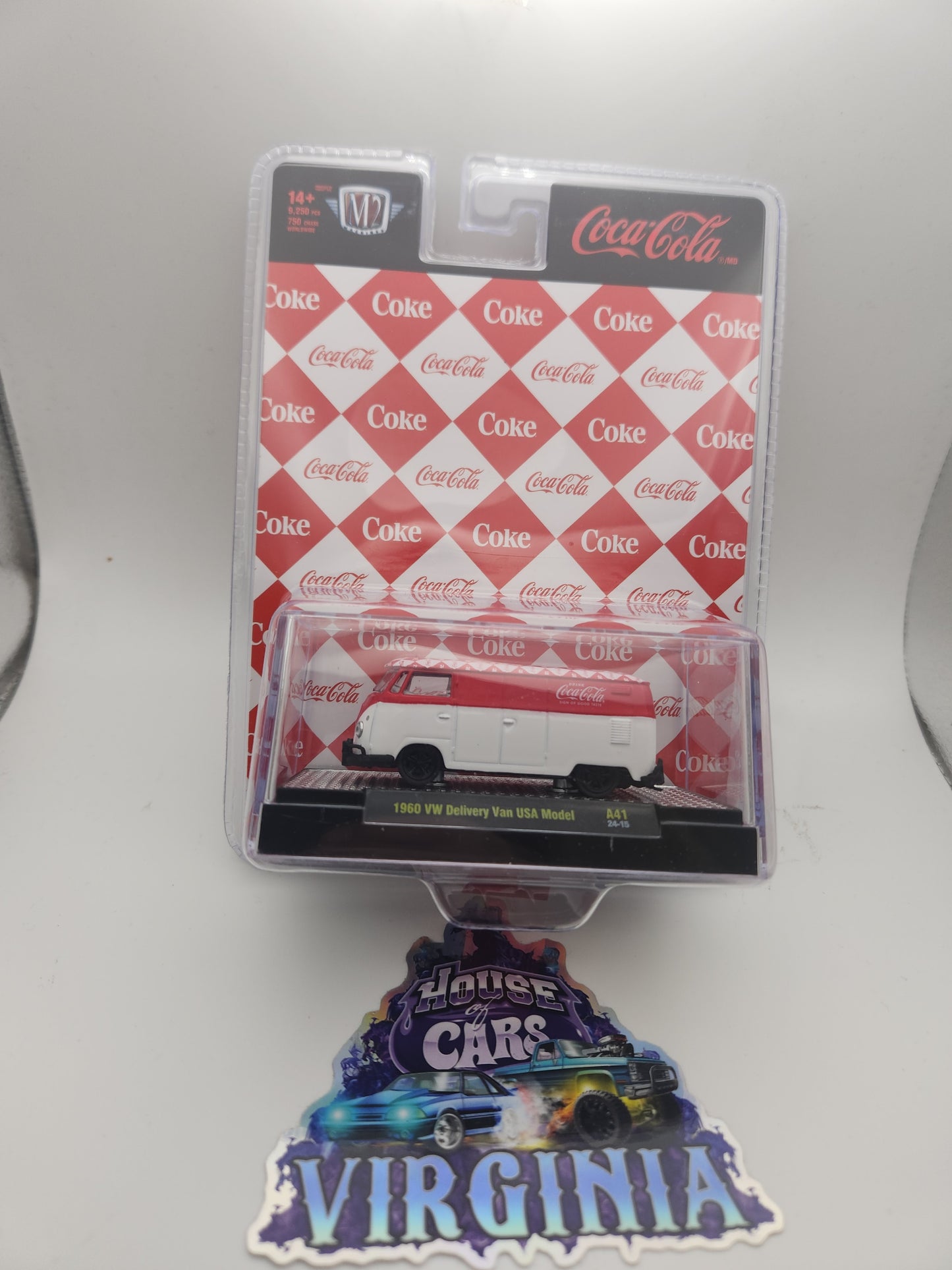 M2 Machines 1:64 Coca-Cola 2024 Release A41 Assortment 1960 Vw Delivery Van - House of Cars Virginia