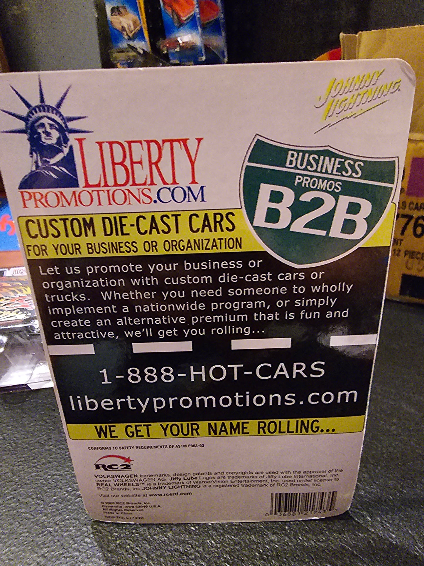 Rare Johnny Lightning Jiffy Lube ‘64 Volkswagen Panel Bus White Lightning Chase - House of Cars Virginia