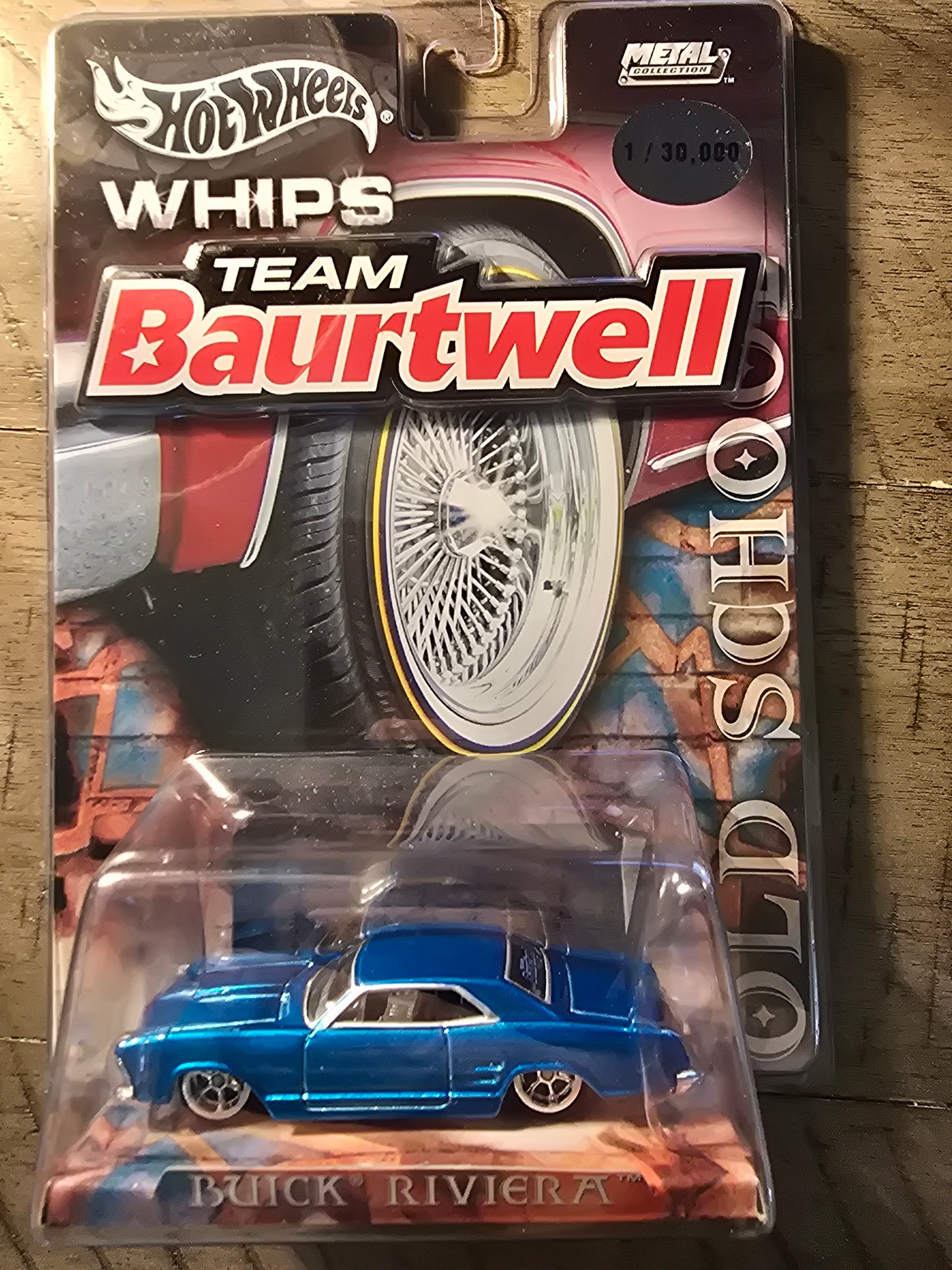 Hot Wheels Whips Team Baurtwell Buick Riviera Blue 1/30000 Blue Metal Collection - House of Cars Virginia