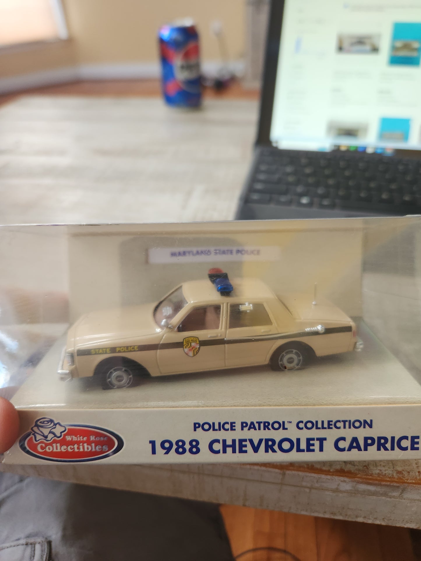 White Rose Police Patrol Car Collection 1988 Chevrolet Caprice Sealed Trooper Maryland State 1/43 S - House of Cars Virginia