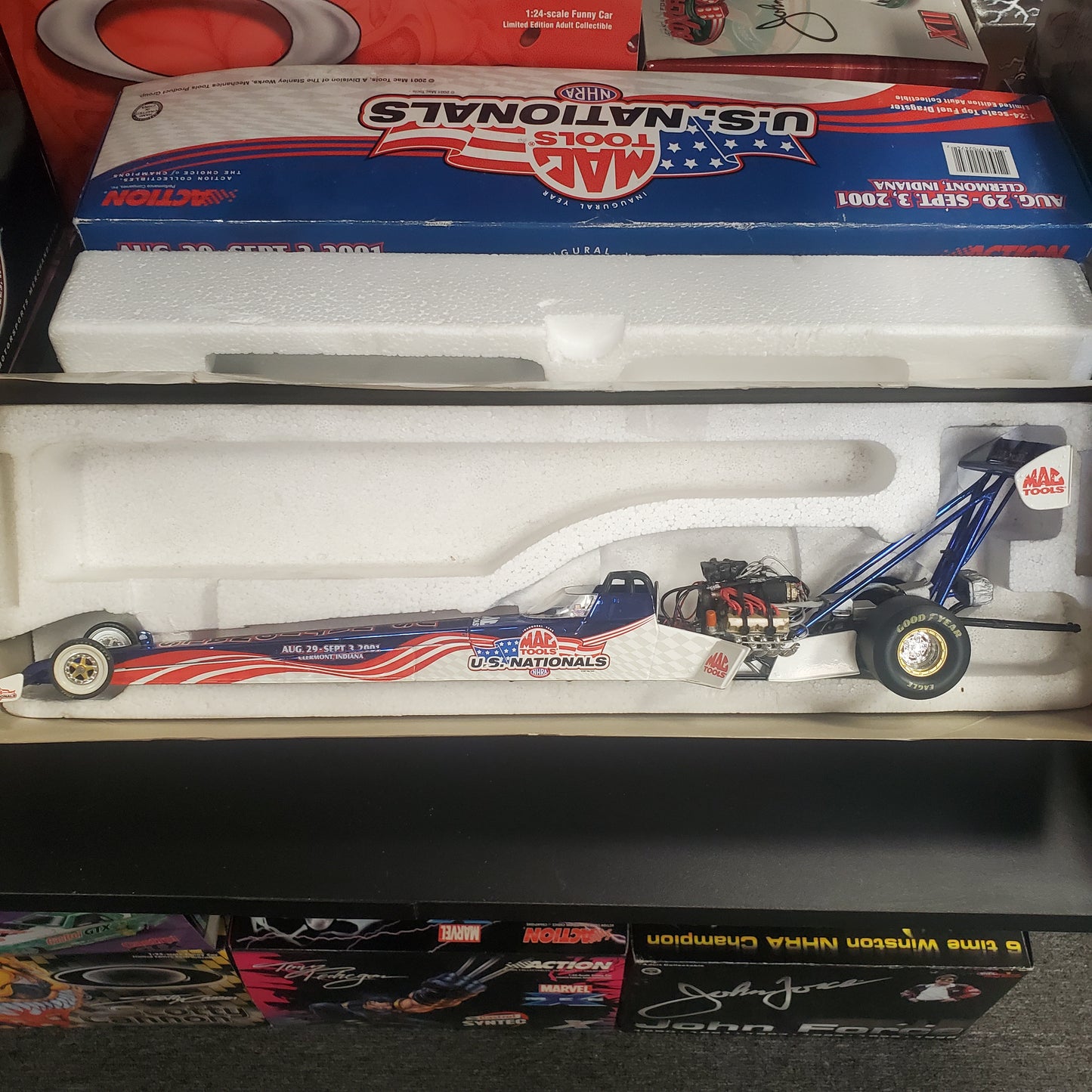 2001 Mac Tools / U.S. Nationals Top Fuel Dragster 1:24 - House of Cars Virginia