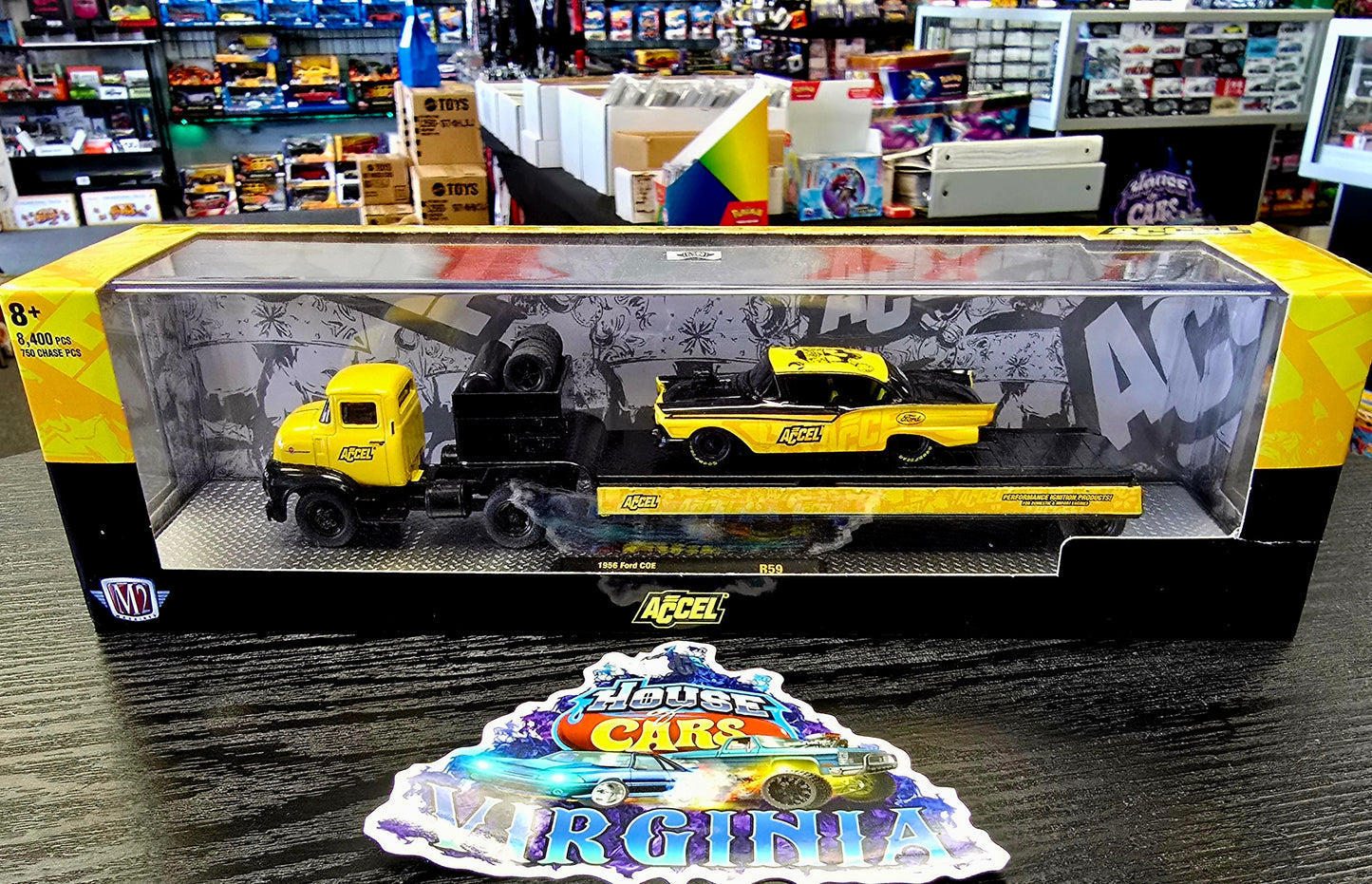 M2 Machines Hauler 1956 Ford COE and 1957 Ford Fairlane 500 (Accel) - House of Cars Virginia