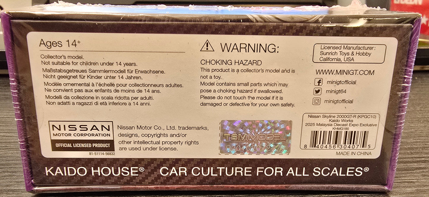 Nissan Skyline 2000GT-R (KPGC10) Kaido Workd 2025 Malaysia Diecast Expo Exclusive KHMG185