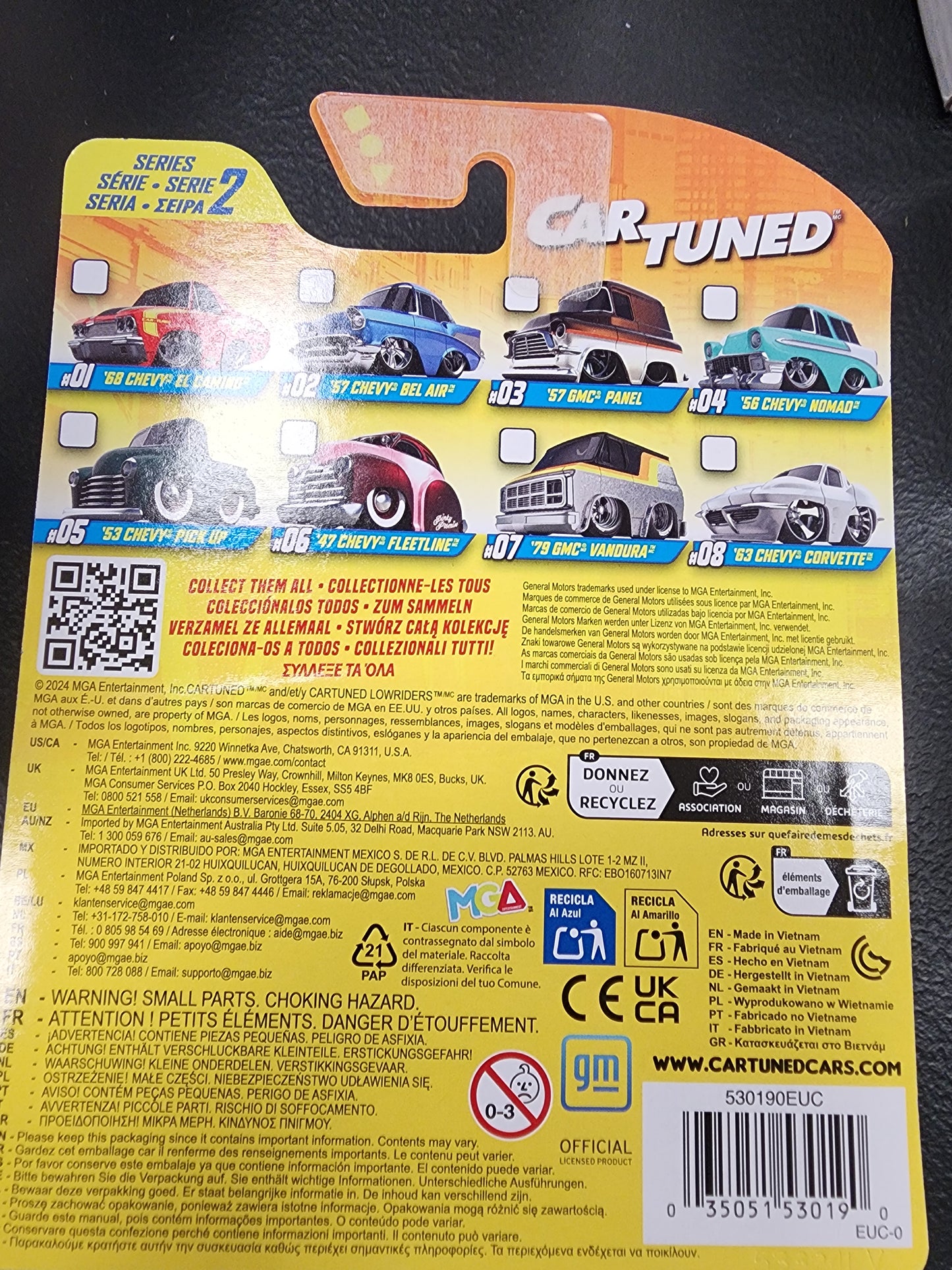 Cartuned 63 Chevy Corvette White Series 2 2024 Hobby Assortment #08 1/64 - House of Cars Virginia