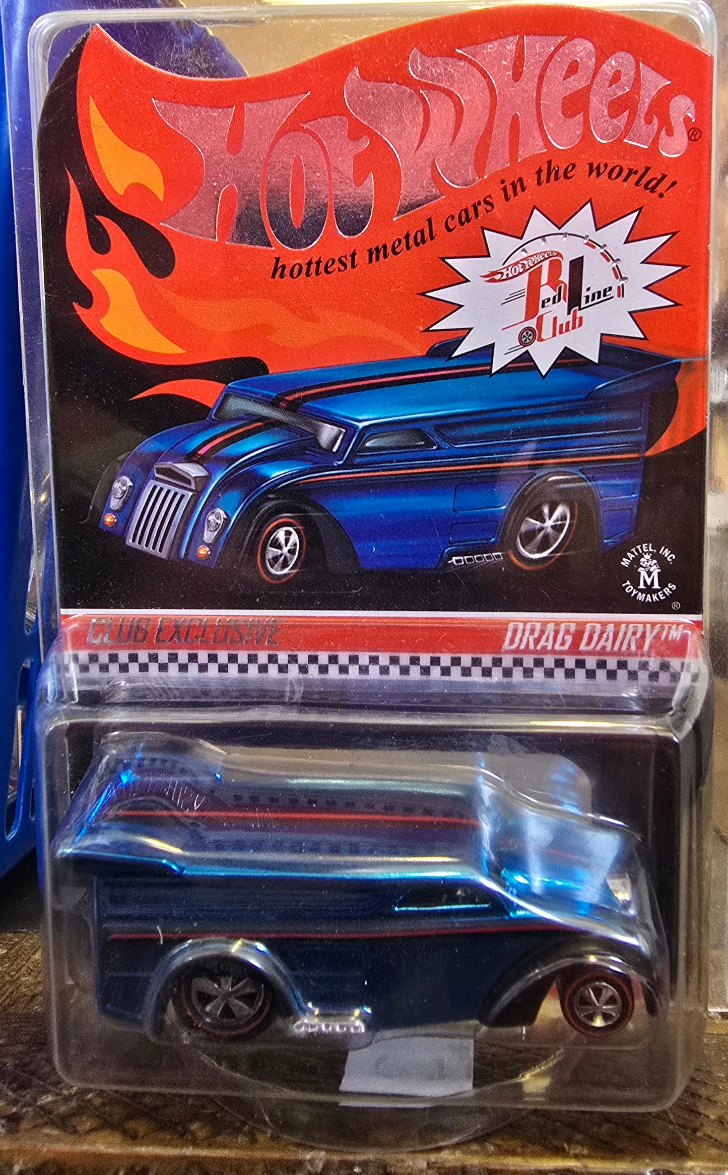 2014 Hot Wheels RLC Drag Dairy - Blue