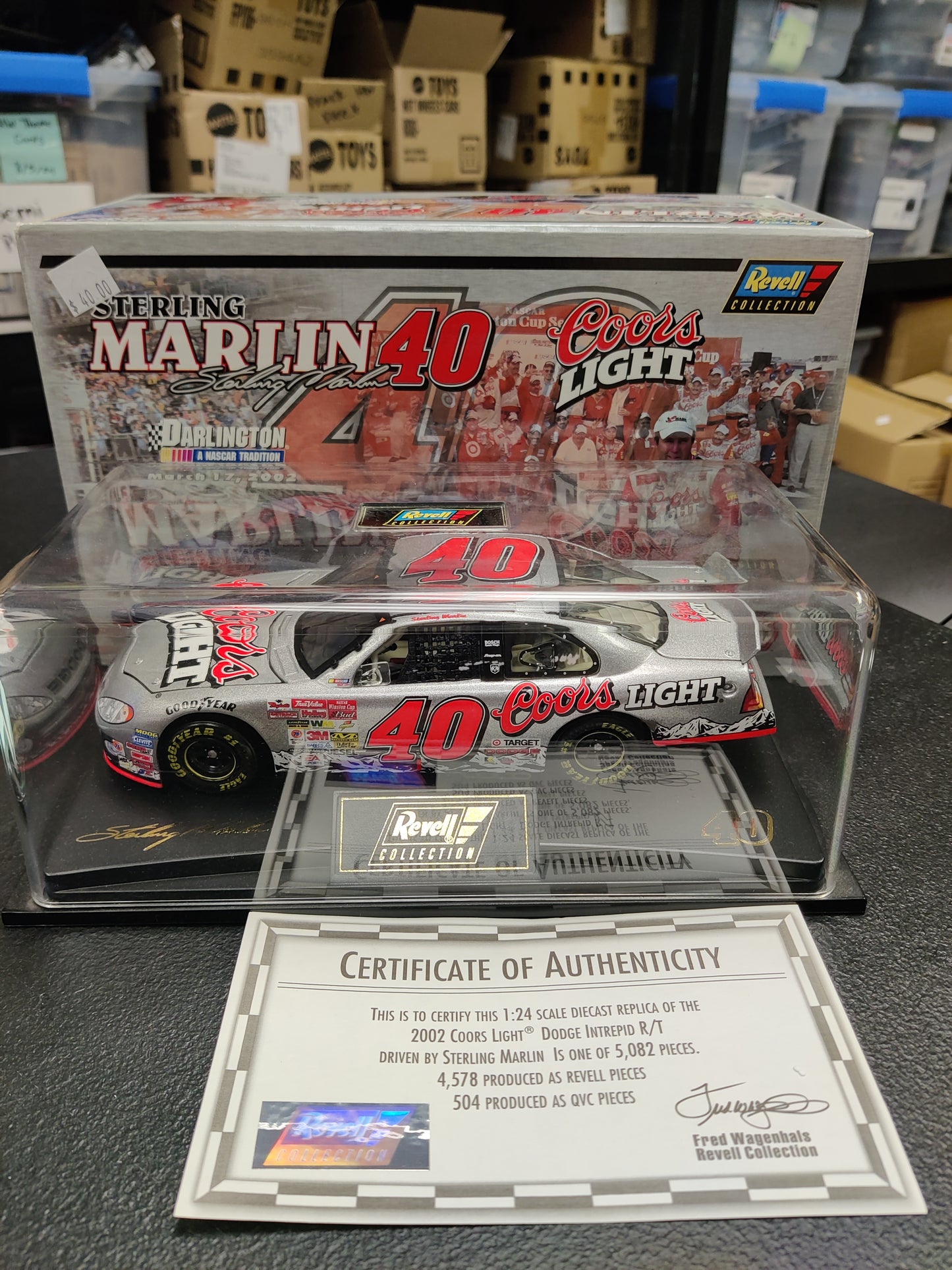 Nascar 1.24 2002 Coors light Sterling Marlin Dodge Intrepid R/T