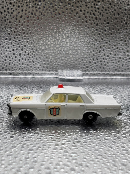 Lesney Matchbox No. 55 Ford Galaxie Police Car Made in England (Good condition, see pictures for flaws) - House of Cars Virginia