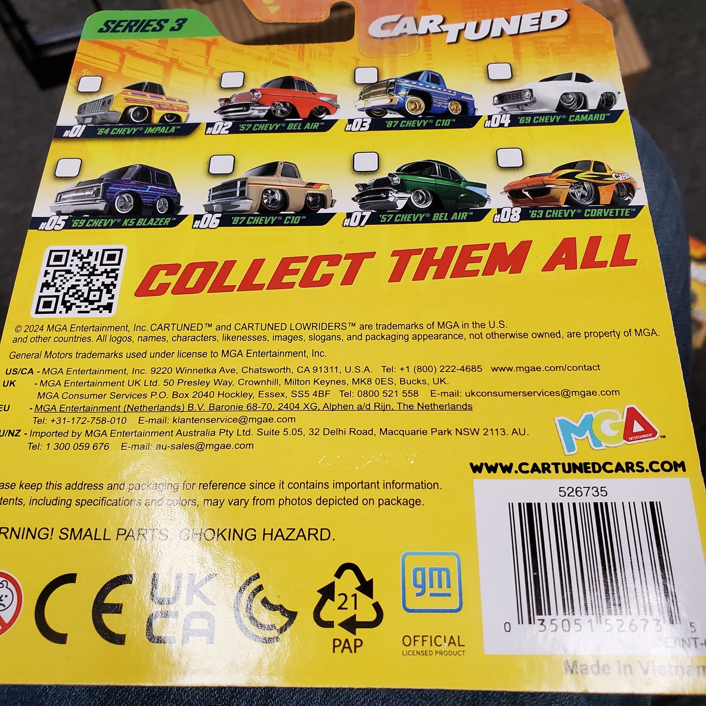 Car Tuned Diecast Series 3 '63 CHEVY CORVETTE #08 Brand New SEALED - House of Cars Virginia