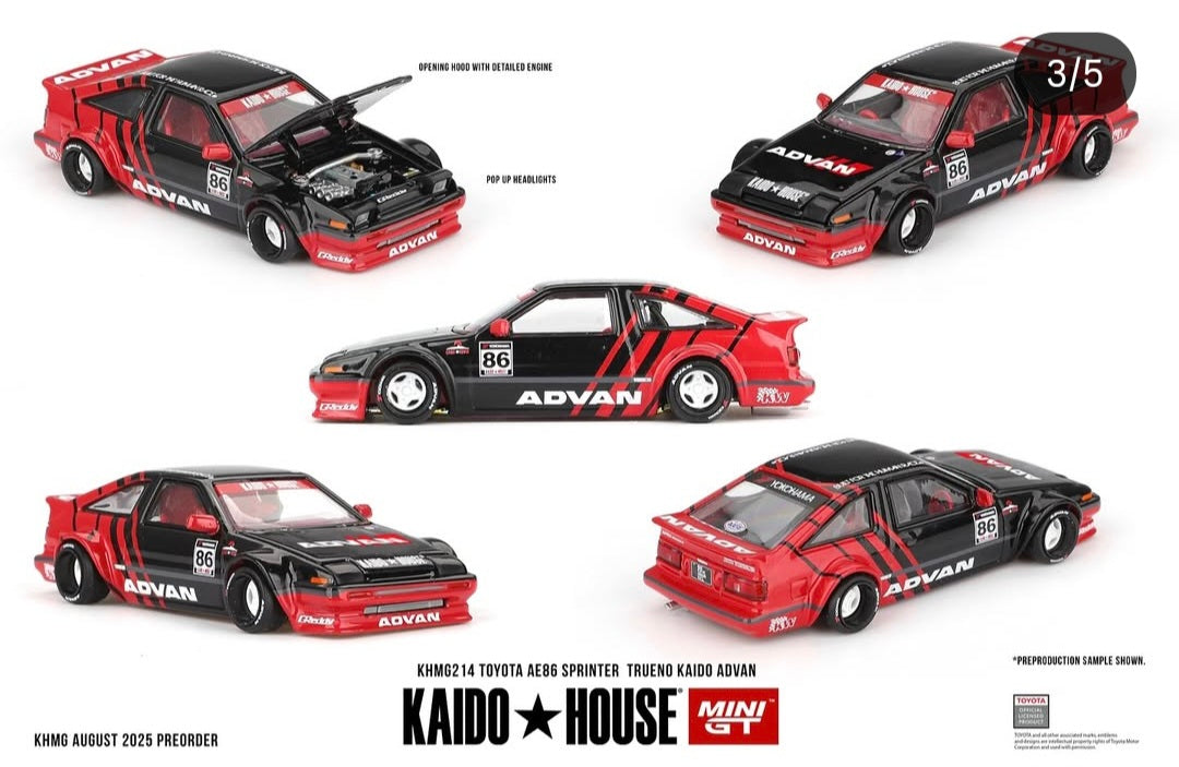 (Preorder) Kaido House Toyota AE86 Sprinter Trueno Advan - House of Cars Virginia