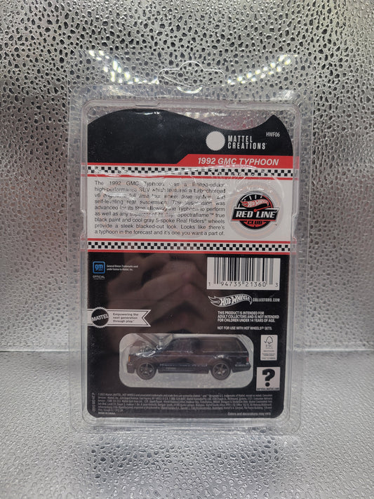 Hot Wheels Red Line Club 1992 GMC Typhoon