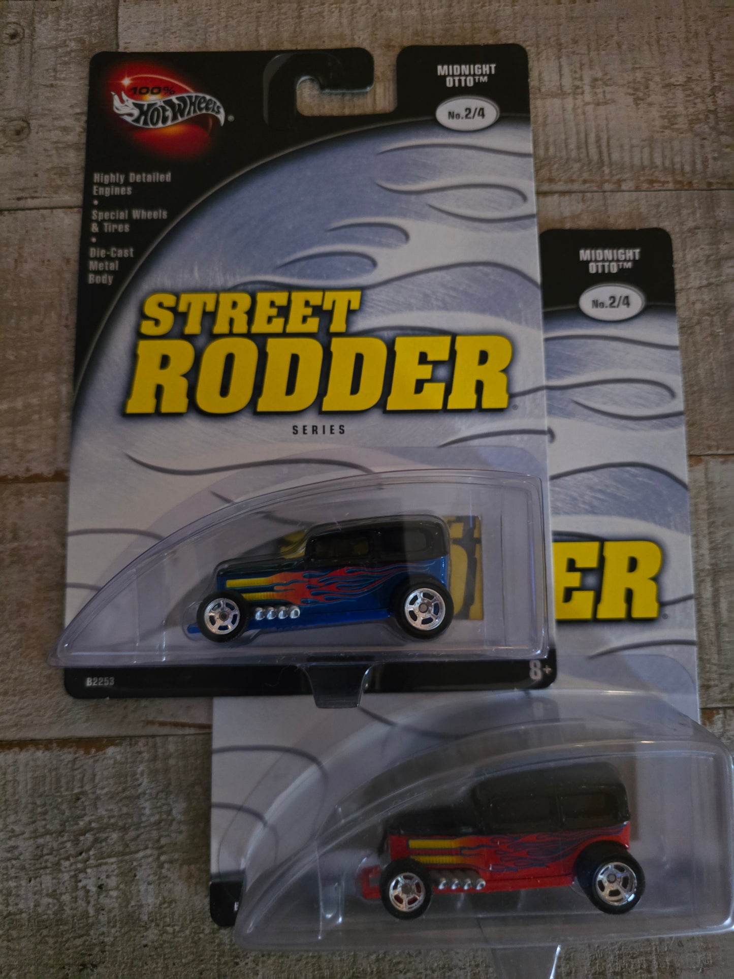 Hot Wheels Street Rodder series red and blue - House of Cars Virginia