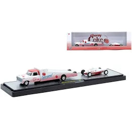 M2 Machines Auto Hauler Cherry Coke 1969 Ford F-250 Ramp Truck & Belly Tanker - House of Cars Virginia