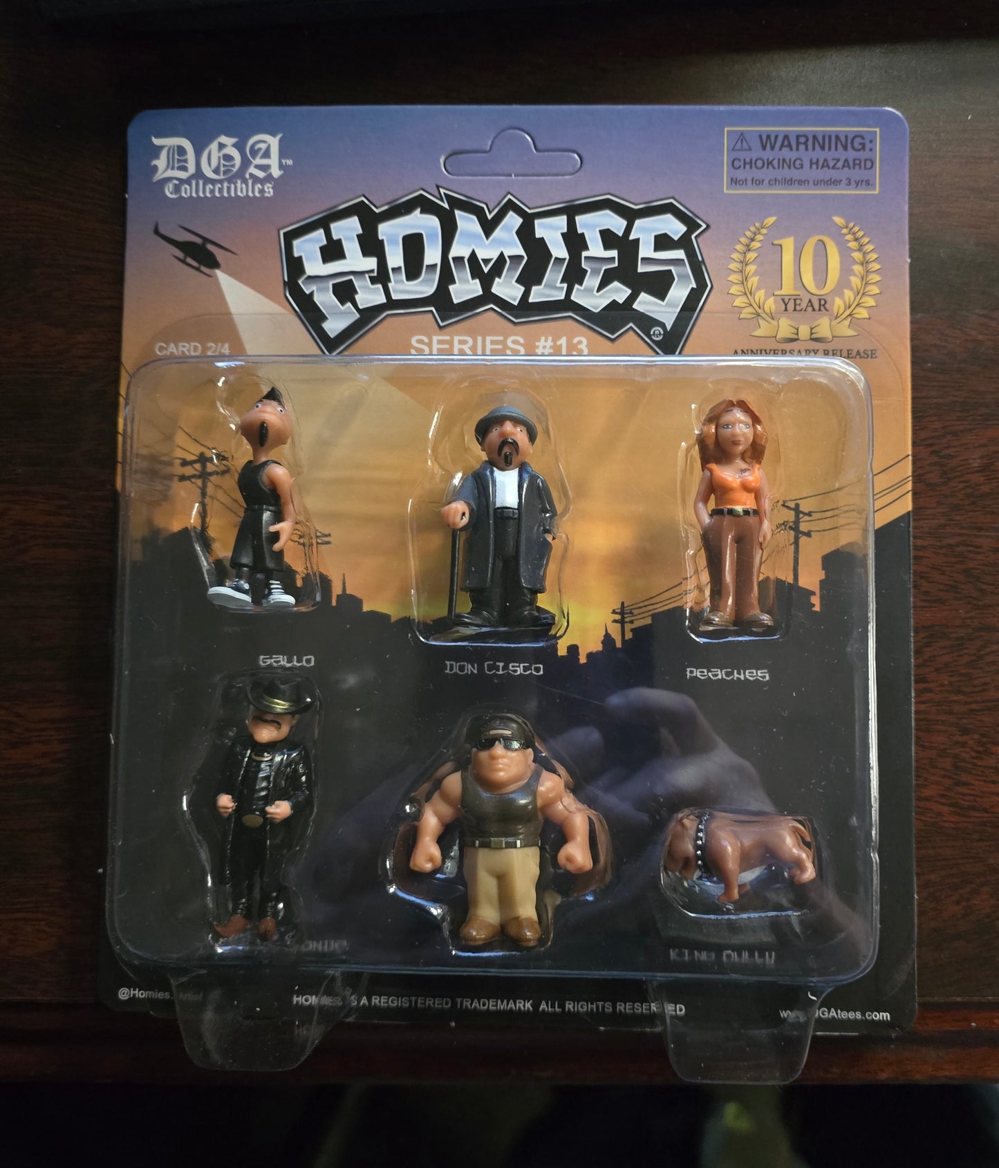 Homies Figures 1.75″ Series 13 Diorama Assortment Set of 6 Figures card 2/4