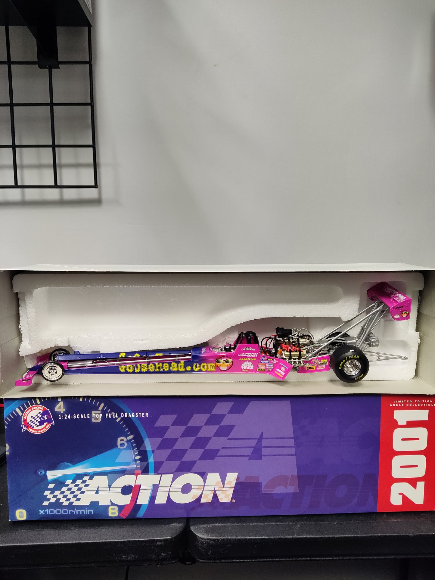 Action 2001 Shirley Muldowney Goosehead.com Top Fuel Dragster 1:24 - House of Cars Virginia