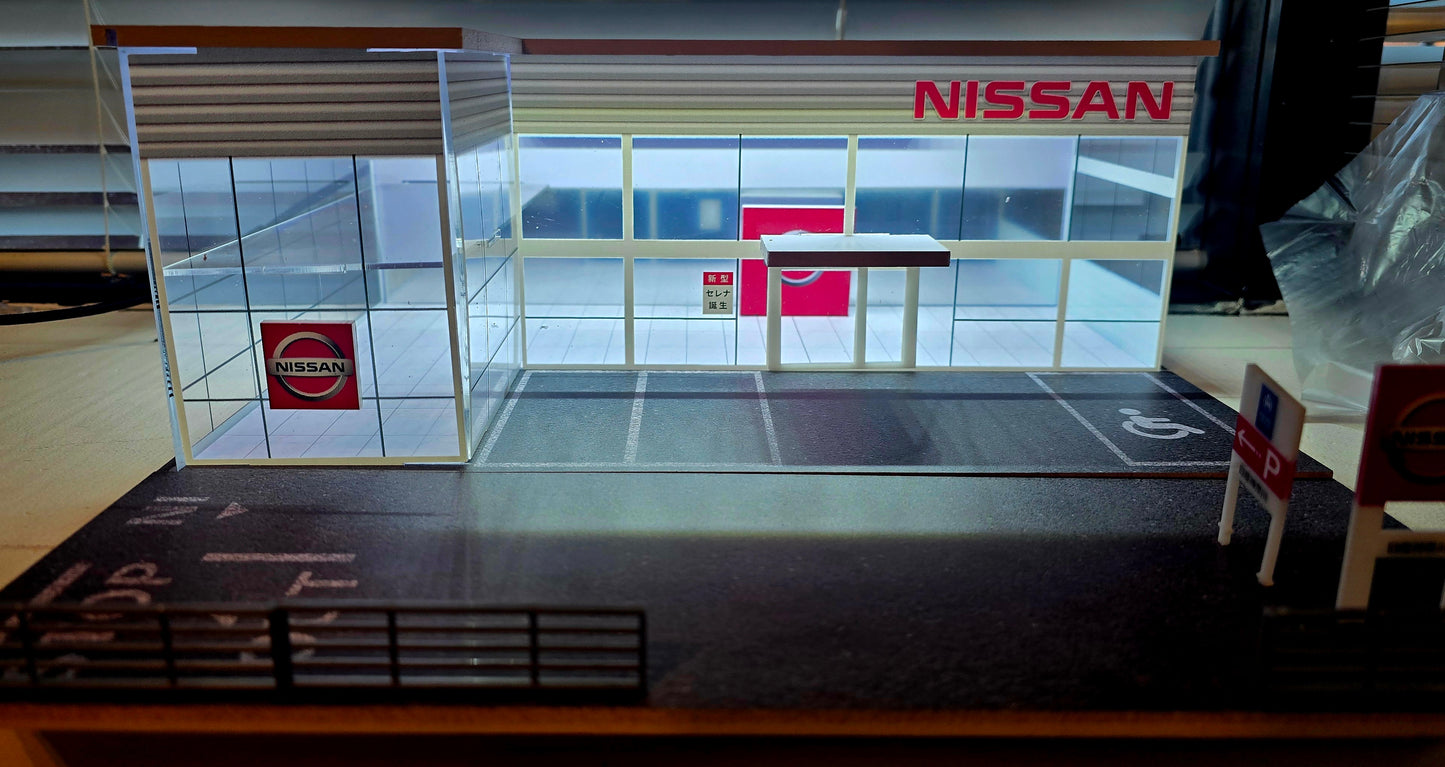 MoreArt Two Layer Assembly Showroom Nissan Shop Diorama