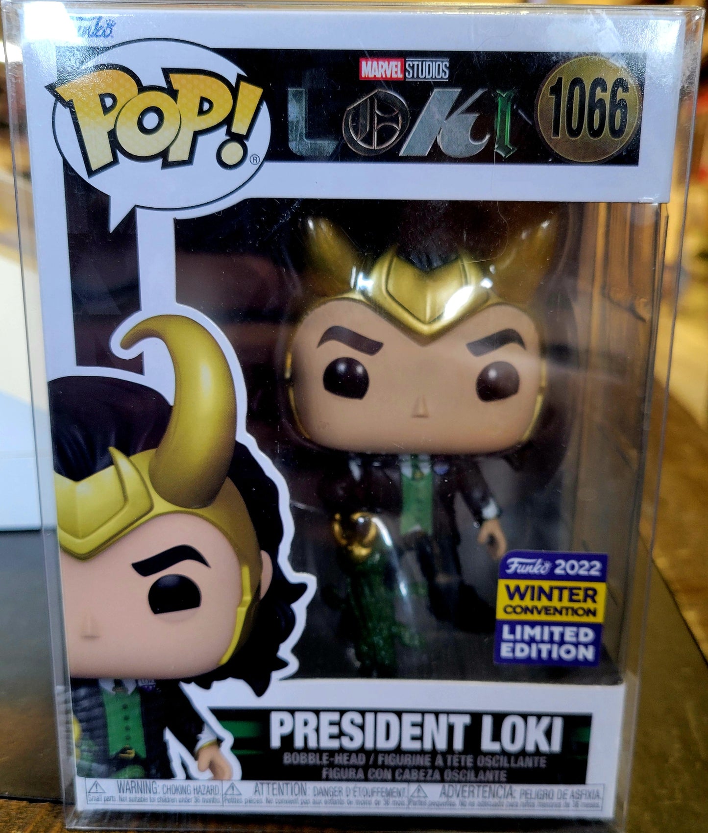 Funko Pop Marvel Loki, President Loki #1066 - House of Cars Virginia