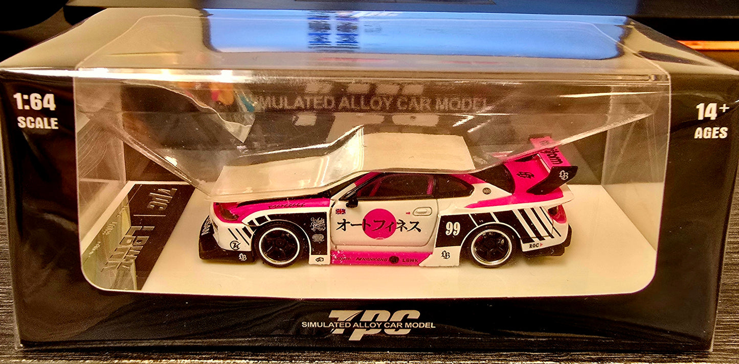 TPC International Diecast Nissan Silvia S15 LBWK (pink and white)