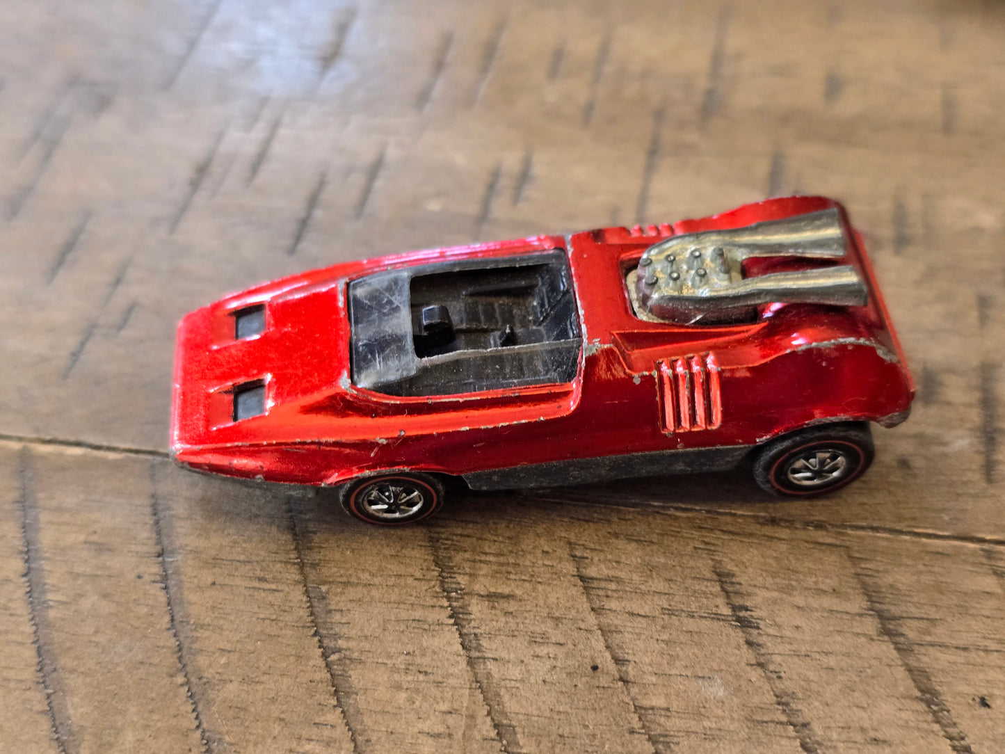 Vintage Original 1969 Hotwheels Redline Peeping Bomb US Red