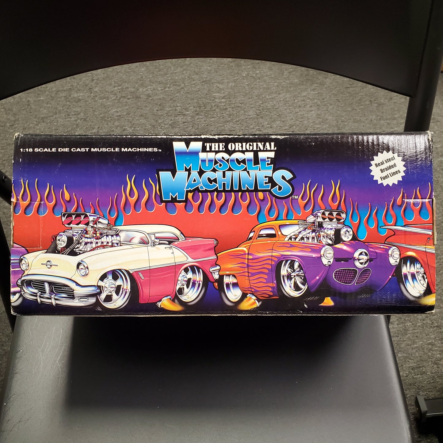 Muscle Machines 1 18 '40 Sedan Delivery - Orange 009 - House of Cars Virginia