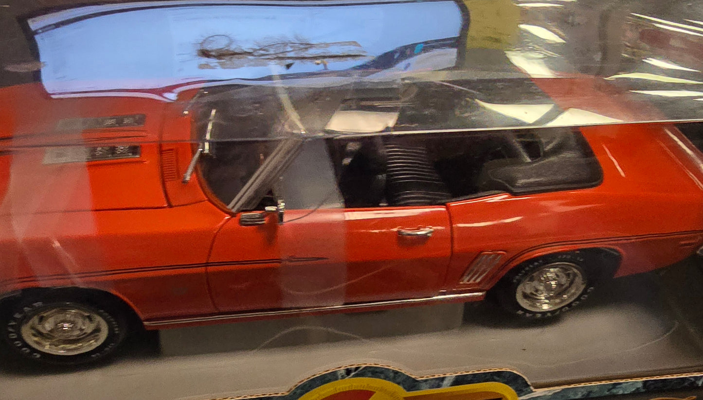 American Muscle 1969 Camaro SS396 Convertible Orange American Muscle Diecast 1:18