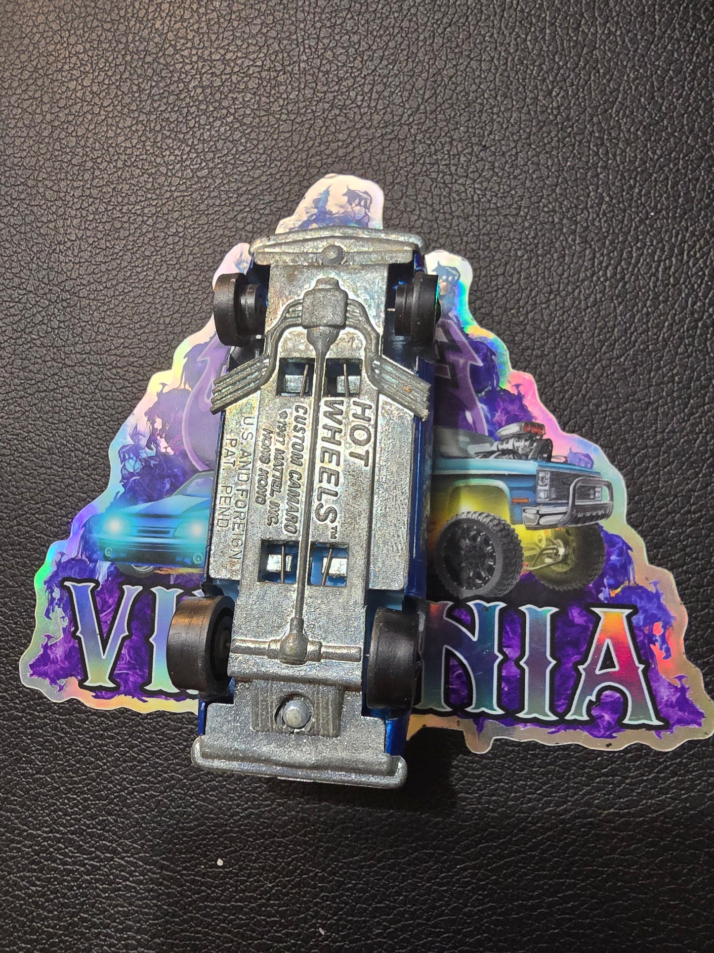 1968 Hot Wheels Redline Custom Camaro in H K Blue w/ Blue Inter Black Roof - House of Cars Virginia