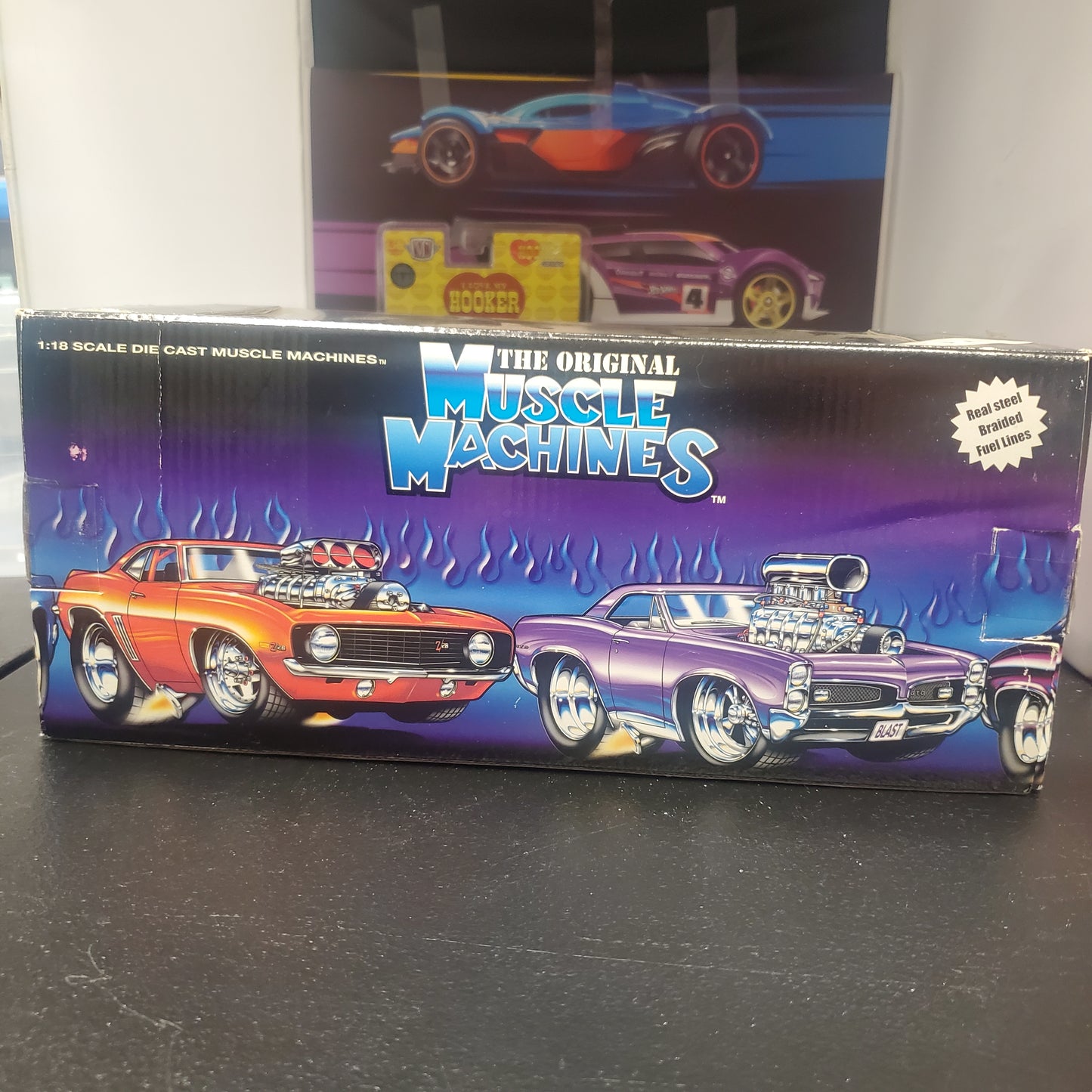 Muscle Machines 1:18 '69 Camaro - Red with Flames - House of Cars Virginia