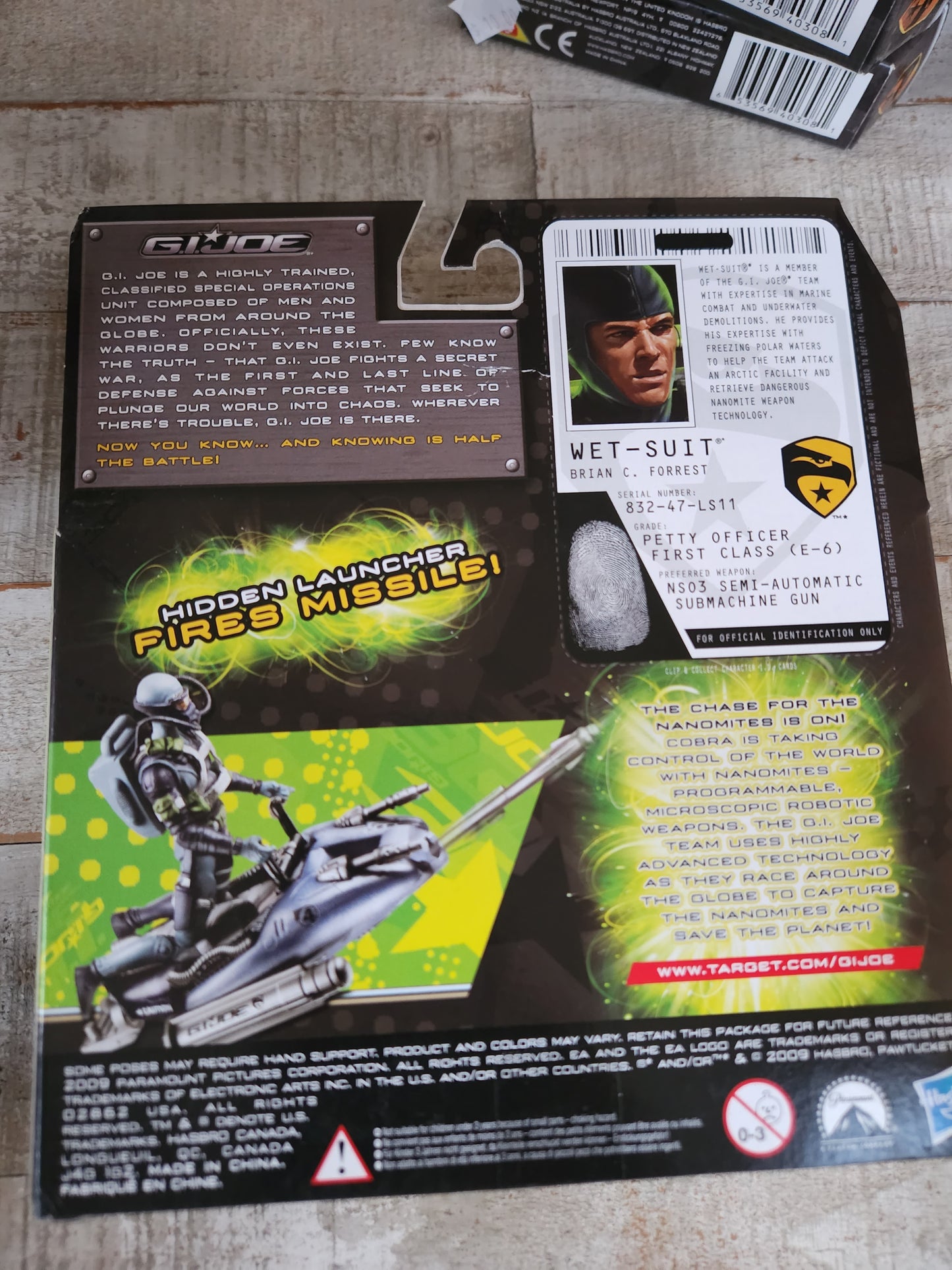 GI Joe 2009 Wet-Suit W/Dragonfish(never opened) Hasbro Action Figure and Vehicle Target Exlusive - House of Cars Virginia