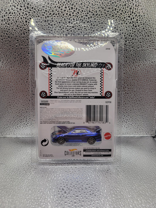 Nissan Skyline GT-R BNR34 2018 RLC Hot Wheels