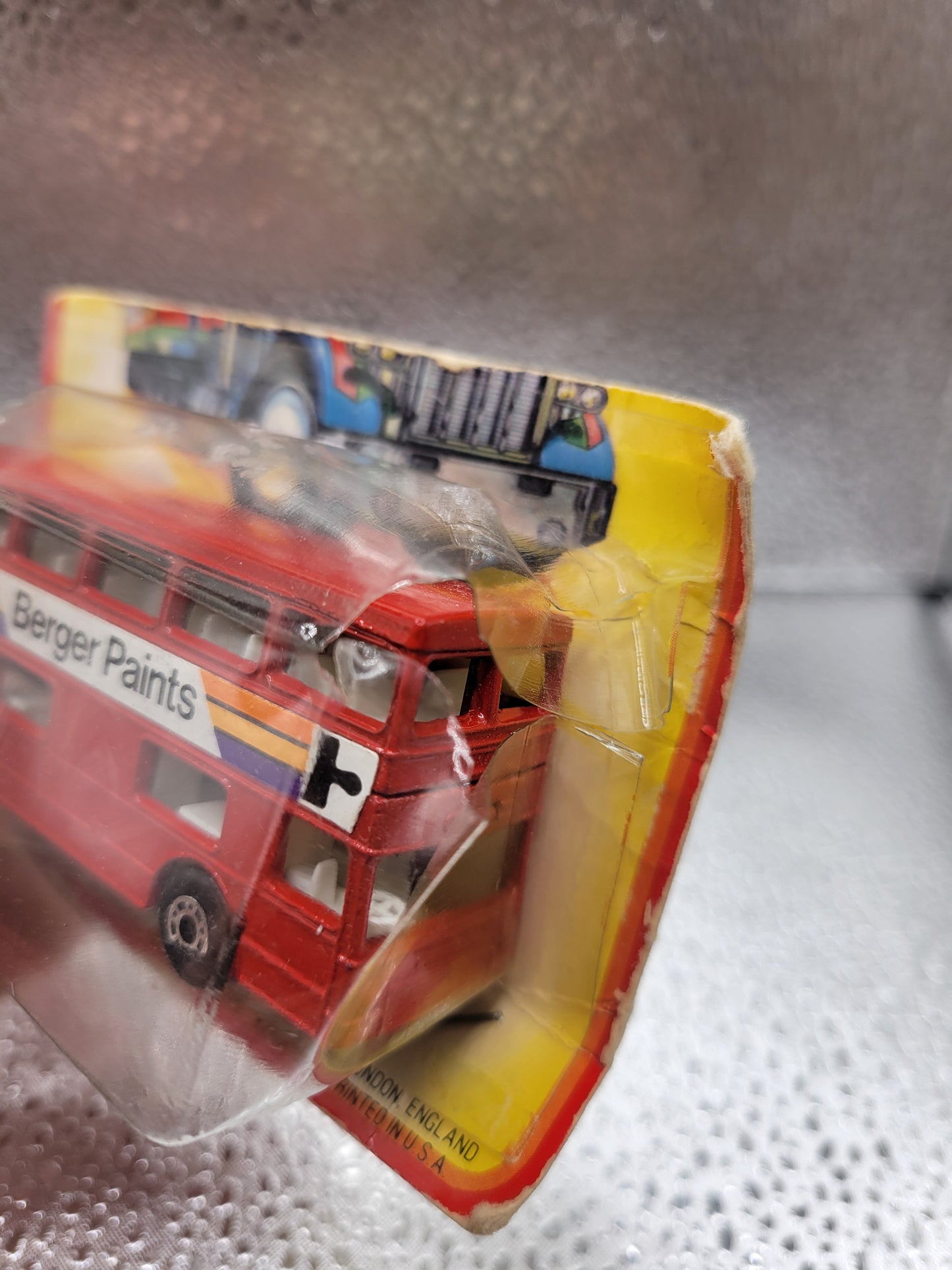 Lesney Matchbox SuperFast No. 17 "The Londoner" 1972 (In original, sealed blister. Cracked on on end. Mint car) - House of Cars Virginia