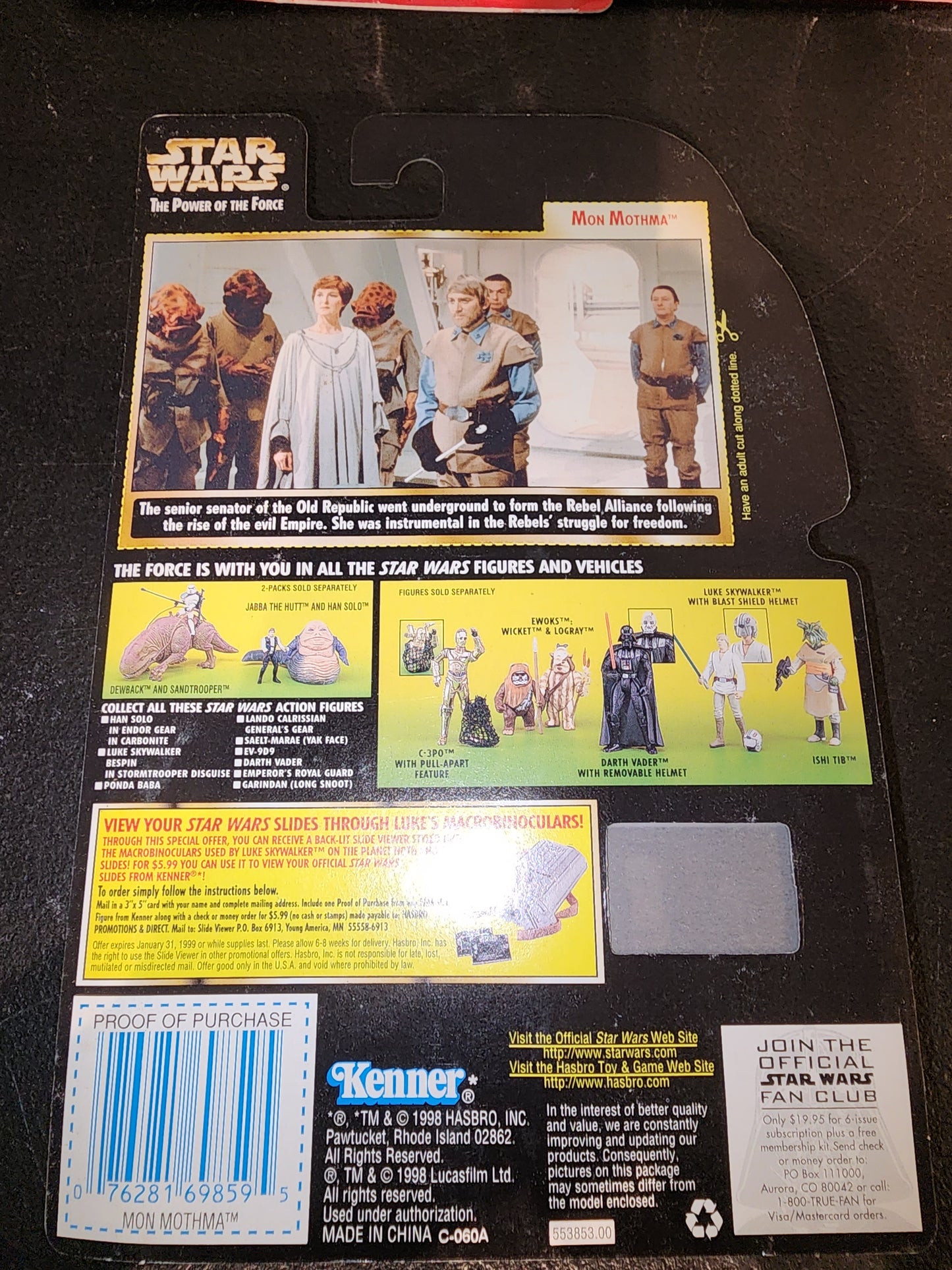 Star Wars Potf2 Canadian Mon Mothma Freeze Frame Action Figure - House of Cars Virginia