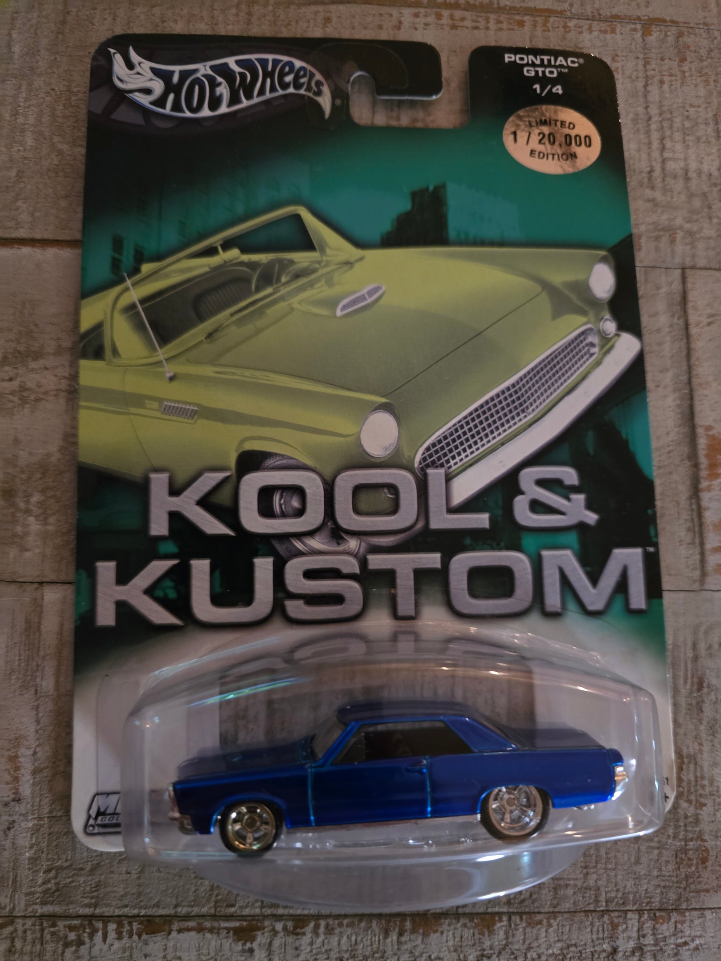 2003 Hot Wheels Kool & Kustom Series Pontiac GTO - Electric Blue Chase Variant - House of Cars Virginia