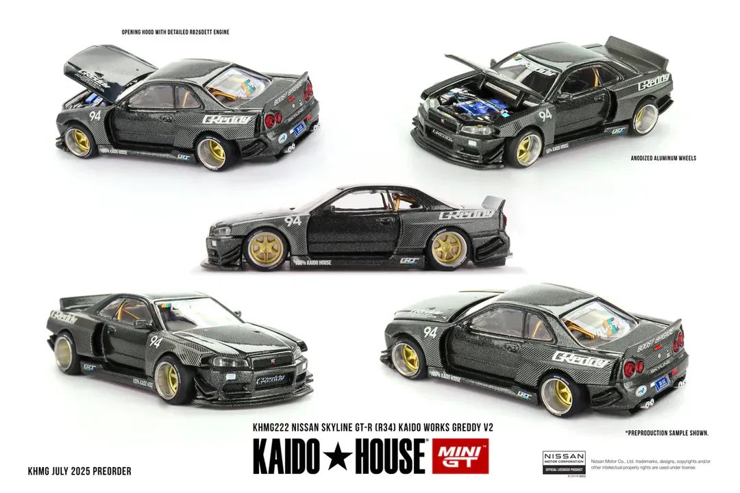 Preorder) Kaido House Nissan Skyline GT-R R34 Greddy V2 – House of