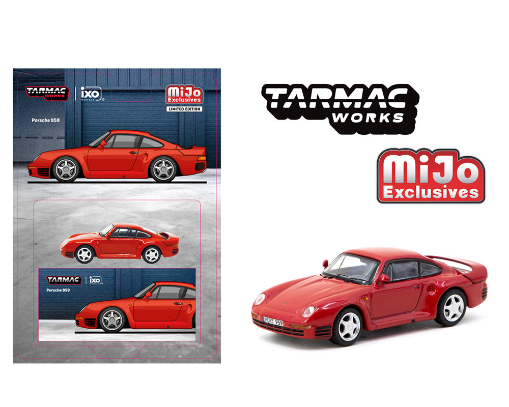 Tarmac Works 1:64 Porsche 959 – Red- MiJo Exclusives